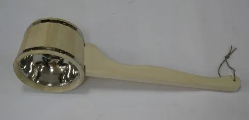 Ковш 0,9л с нержавеющей вставкой, Банный Эксперт ковш 0,9л с нержавеющей вставкой, банный эксперт