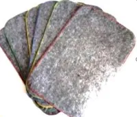 коврик для бани в ассортименте, с цветным кантом, серый, 33*50см, жар-банька