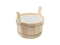 Шайка 12л с пластмассовой вставкой, Банный Эксперт шайка 12л с пластмассовой вставкой, банный эксперт