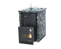 печь для бани изистим анапа premium в трехстороннем кожухе из пироксенита откр. верх #