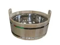 Шайка 5л с нержавеющей вставкой, Банный Эксперт шайка 5л с нержавеющей вставкой, банный эксперт