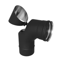 Колено Феррум ревизия угол 90° нержавеющее (430/0,8мм) ф115 черный колено феррум ревизия угол 90° нержавеющее (430/0,8мм) ф115 черный