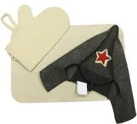 Набор из 3-х предметов (шапка Будёновка, рукавица, коврик) Банные штучки набор из 3-х предметов (шапка будёновка, рукавица, коврик) банные штучки