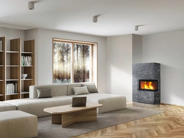 Печь-камин TULIKIVI PETRO GRAFIA 1500 мм  печь-камин tulikivi petro grafia 1500 мм