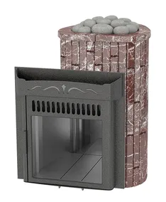 Печь для бани Ферингер Ламель Макси закр. каменка Сильвия Оро + Россо Леванте # печь для бани ферингер ламель макси закр. каменка сильвия оро + россо леванте #