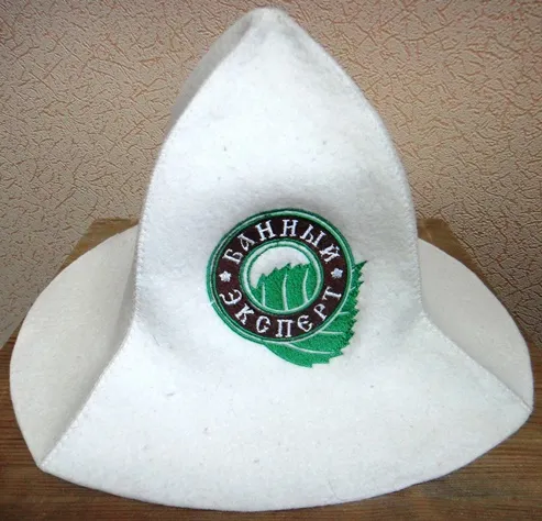 Шапка для бани и сауны женская "Банный Эксперт", белая, МСК шапка для бани и сауны женская "банный эксперт", белая, мск