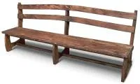Скамья №13 250х60х45 см массив сосны старение, палисандр, ИРБ скамья №13 250х60х45 см массив сосны старение, палисандр, ирб