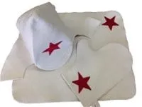 Набор для бани и сауны "Буденовец" (3 предмета), белый, МСК набор для бани и сауны "буденовец" (3 предмета), белый, мск