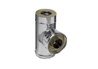 Тройник Феррум утепленный угол 90° нержавеющий (430/0,8мм)/зеркальный, ф115/200, по воде тройник феррум утепленный угол 90° нержавеющий (430/0,8мм)/зеркальный, ф115/200, по воде