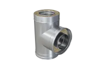 Тройник Феррум утепленный угол 90° нержавеющий (430/0,5мм)/оцинкованный, ф150/210, по воде тройник феррум утепленный угол 90° нержавеющий (430/0,5мм)/оцинкованный, ф150/210, по воде