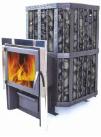 печь для бани сибирь катунь (со стеклом)#