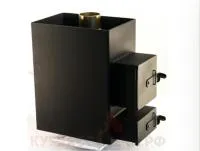 Печь для бани Кузбасс Кирпич 8 мм правое открывание печь для бани кузбасс кирпич 8 мм правое открывание