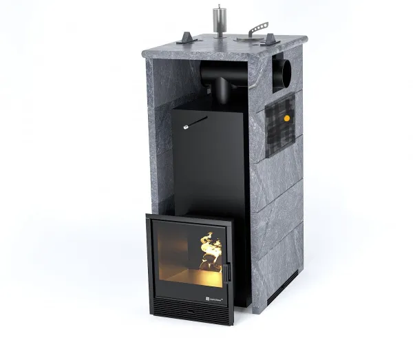 Печь для бани ИзиСтим Геленджик М2 Prem в 3-х кож.талькохл.бок.вх.справа закр.верх дым.слева Увел.ТК печь для бани изистим геленджик м2 prem в 3-х кож.талькохл.бок.вх.справа закр.верх дым.слева увел.тк