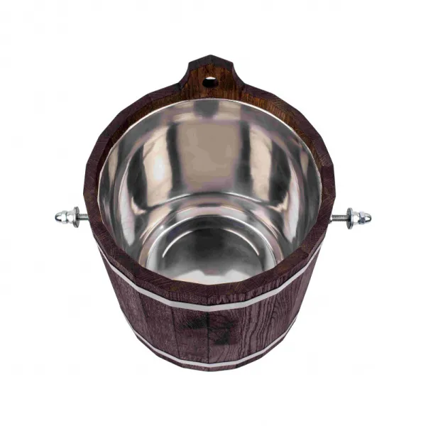 Обливное устройство 20л с нержавеющей вставкой Woodson дуб темный обливное устройство 20л с нержавеющей вставкой woodson дуб темный