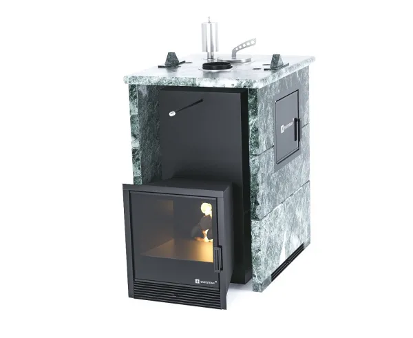 Печь для бани ИзиСтим Анапа Premium в трехстор. кожухе змеевик закр.верх с боковым подкл. справа печь для бани изистим анапа premium в трехстор. кожухе змеевик закр.верх с боковым подкл. справа
