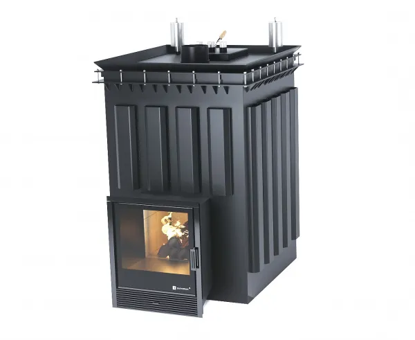 Печь для коммерческой бани ИзиСтим Домна 60 К Premium в четыр.стор.кож. из талькохлор. откр.верх ГГУ печь для коммерческой бани изистим домна 60 к premium в четыр.стор.кож. из талькохлор. откр.верх ггу