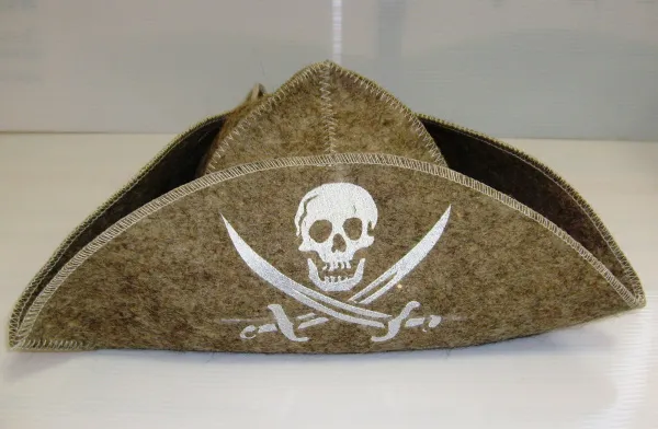 Шапка для бани и сауны "Пират", серая, МСК шапка для бани и сауны "пират", серая, мск