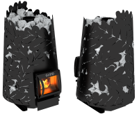 печь для бани grill'd dubravo 180 short black с комплектом дымохода феррум #