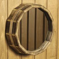 зеркало "бочонок" большое добрыня, банный эксперт